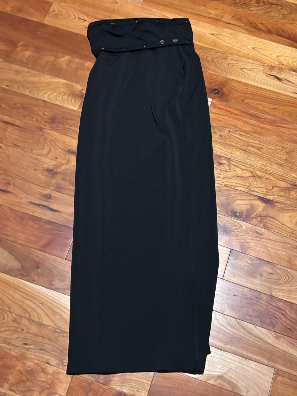White Fox Dress. Can be unbuttoned into different styles.